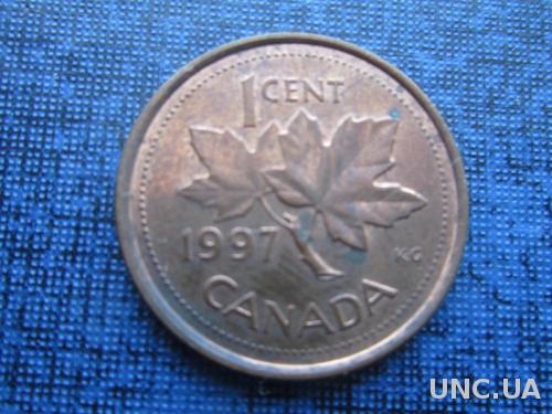 монета 1 цент Канада 1997
