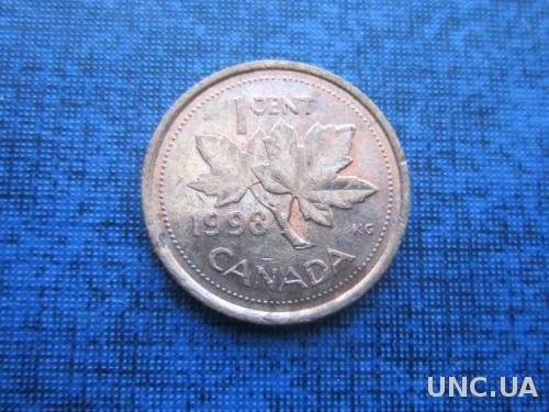 монета 1 цент Канада 1998
