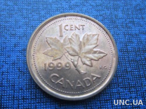 монета 1 цент Канада 1999
