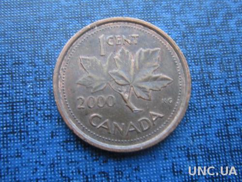 монета 1 цент Канада 2000
