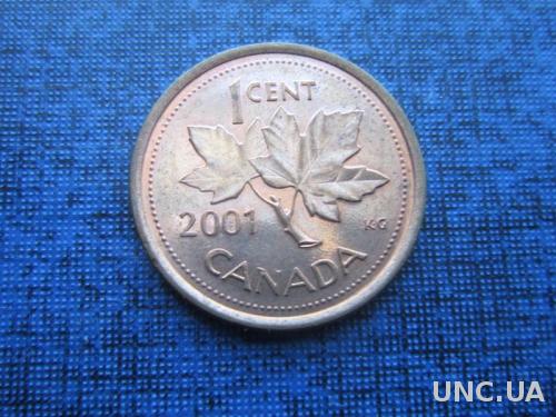 монета 1 цент Канада 2001
