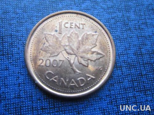 монета 1 цент Канада 2007
