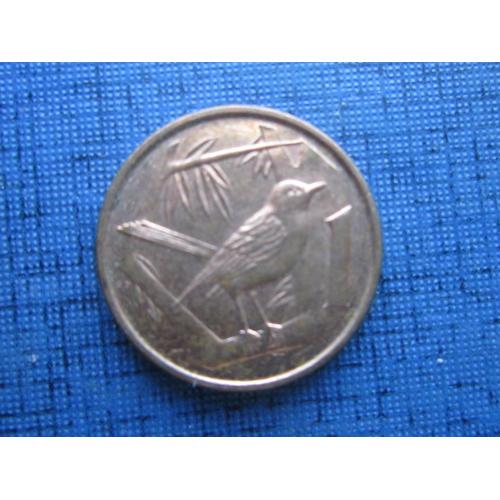 Монета 1 цент Каймановы острова 2017 фауна птица