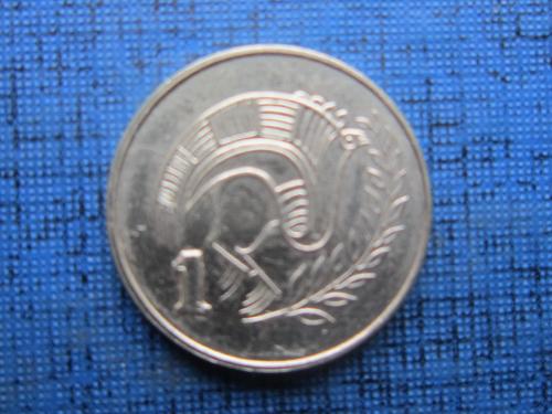 Монета 1 цент Кипр 2004 фауна птица