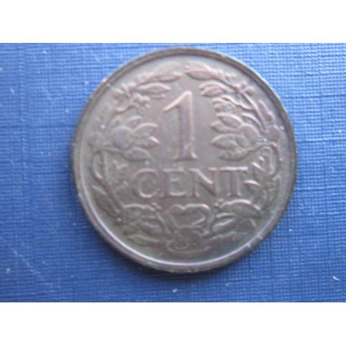 Монета 1 цент Кюрасао Нидерландское 1947