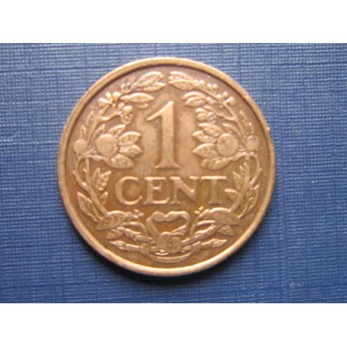 Монета 1 цент Нидерландские Антильские острова Антилы 1967