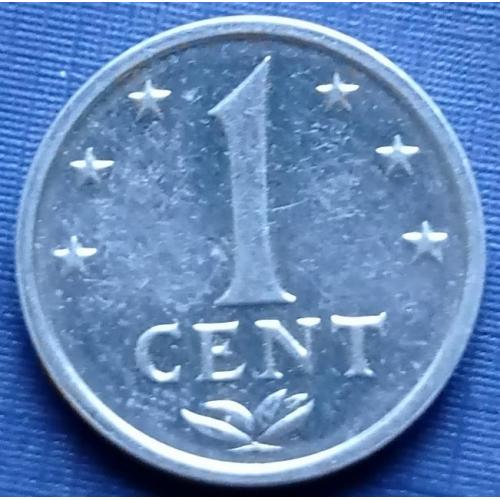 Монета 1 цент Нидерландские Антильские острова Антилы 1981 состояние