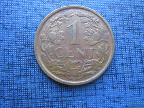 монета 1 цент Нидерландские Антилы 1968 Антильские острова