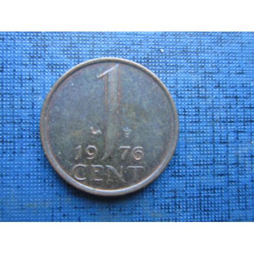 Монета 1 цент Нидерланды 1976