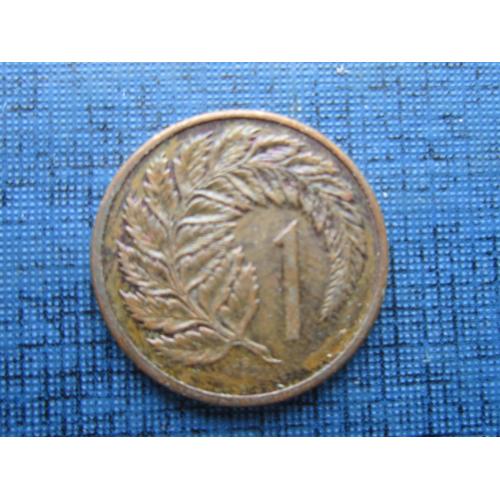 Монета 1 цент Новая Зеландия 1983 папоротник