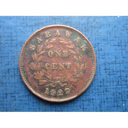 Монета 1 цент Саравак 1927