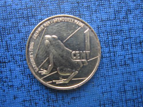 монета 1 цент Сейшельские острова Сейшелы 2016 фауна лягушка состояние