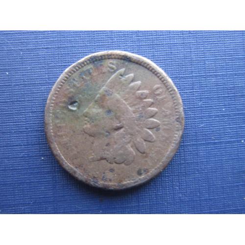 Монета 1 цент США 1870 ? голова индейца