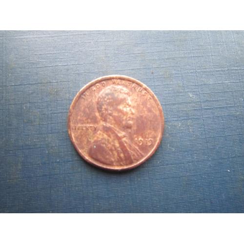 Монета 1 цент США 1919 Лінкольн пшеничний