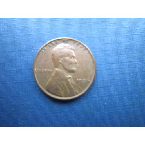Монета 1 цент США 1936 Лінкольн пшеничний