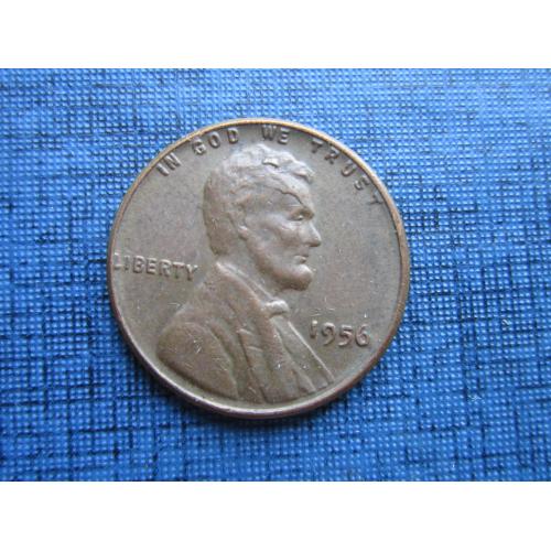 Монета 1 цент США 1956