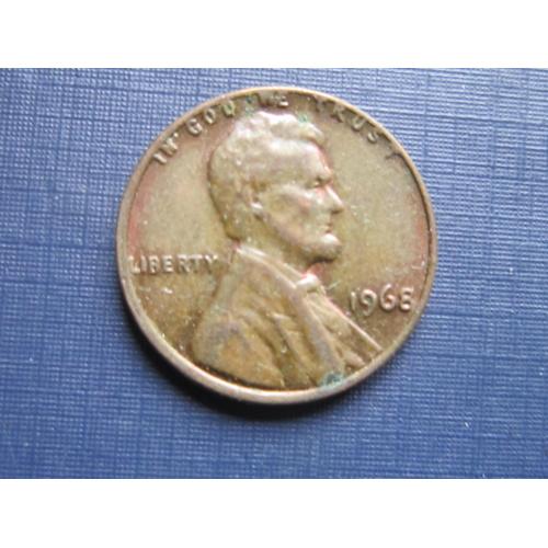 Монета 1 цент США 1968