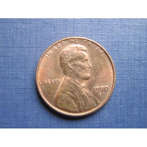 Монета 1 цент США 1970 D