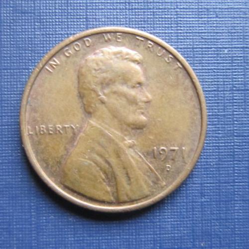 Монета 1 цент США 1971 D
