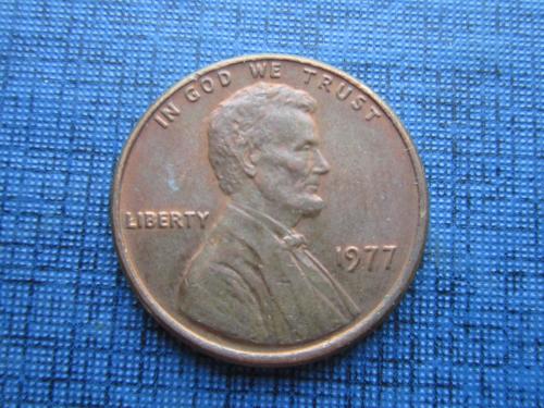 Монета 1 цент США 1977