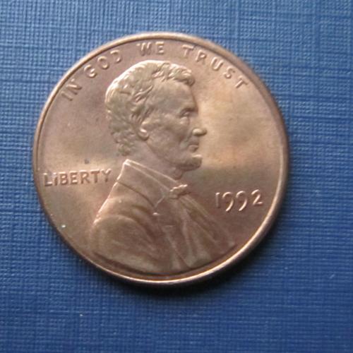 Монета 1 цент США 1992 