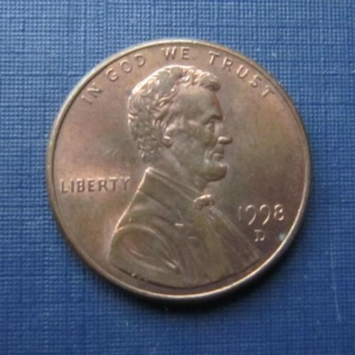 Монета 1 цент США 1998 D