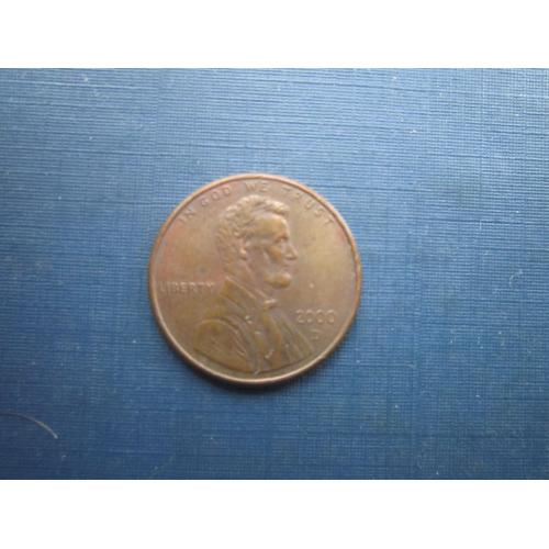 Монета 1 цент США 2000 D