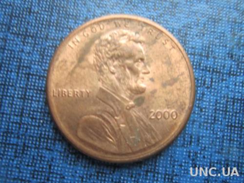 монета 1 цент США 2000
