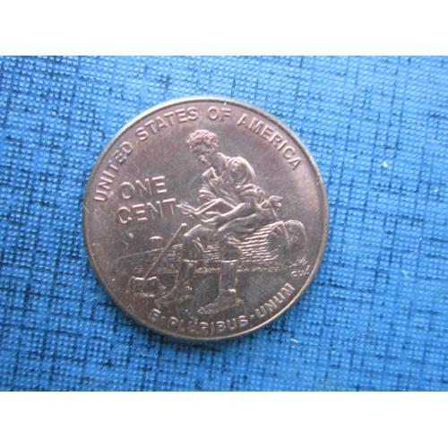 Монета 1 цент США 2009 D Линкольн с книгой