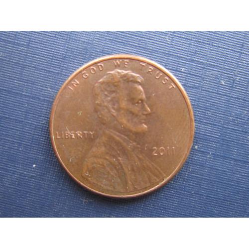 Монета 1 цент США 2011