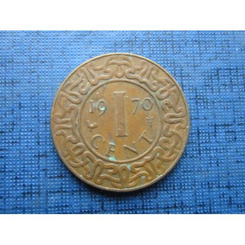 Монета 1 цент Суринам 1970