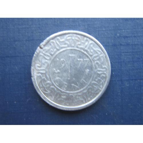 Монета 1 цент Суринам 1977 алюминий