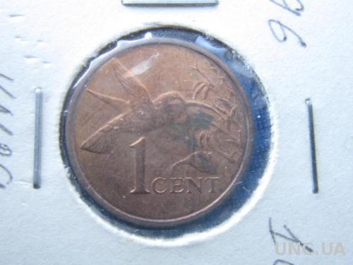 Монета 1 цент Тринидад и Тобаго 1996 фауна птица