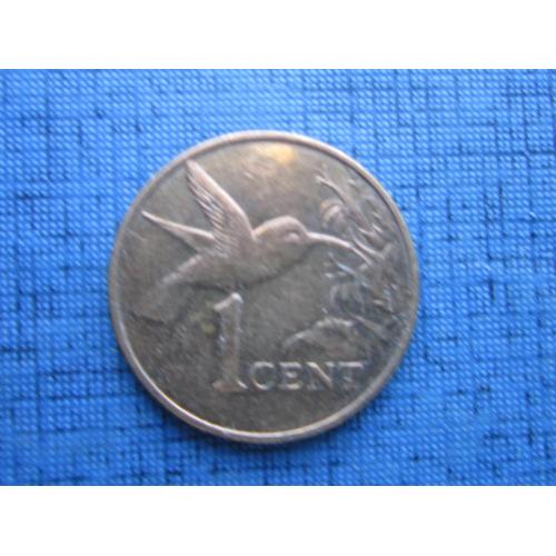 Монета 1 цент Тринидад и Тобаго 2014 фауна птица