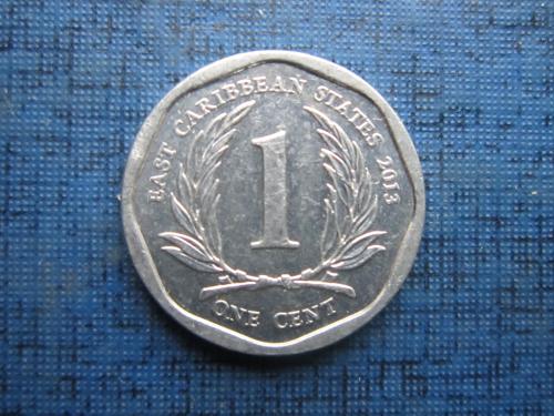 монета 1 цент Восточно-Карибские Штаты 2013