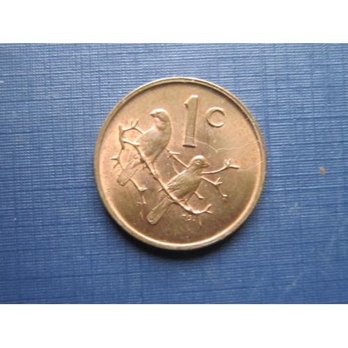 Монета 1 цент ЮАР 1970 фауна птицы