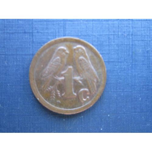 Монета 1 цент ЮАР 1995 фауна птица
