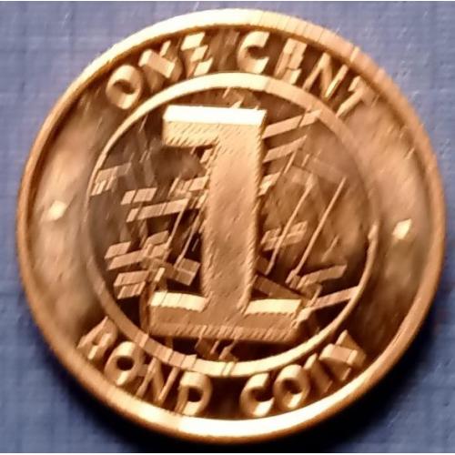 Монета 1 цент Зимбабве 2014 состояние