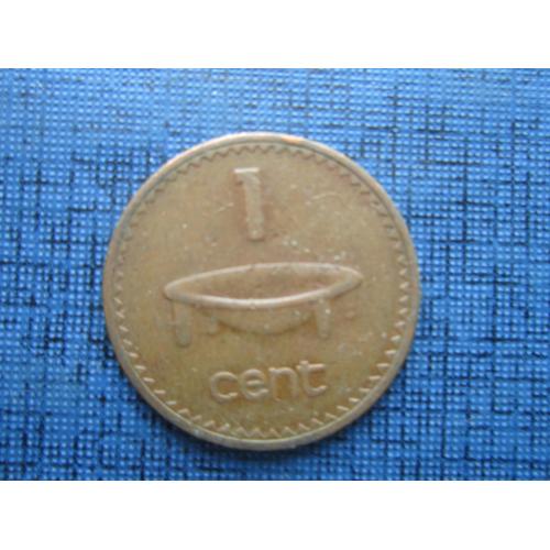Монета 1 цента Острова Фиджи Британские 1969