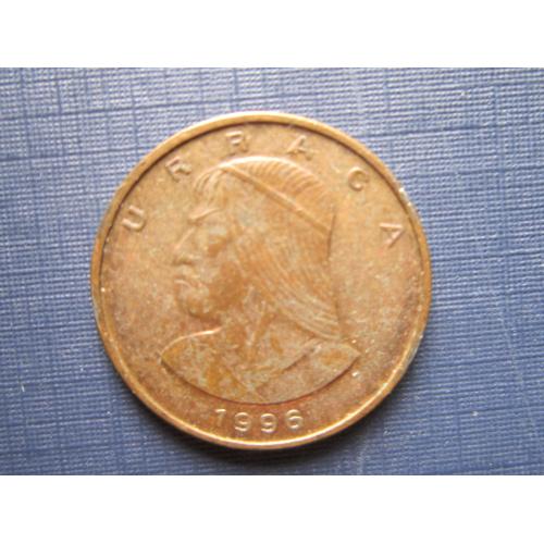 Монета 1 чентезимо Панама 1996