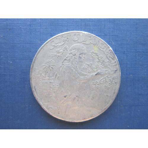 Монета 1 динар Тунис 1997