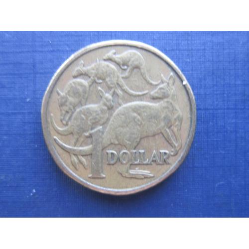 Монета 1 доллар Австралия 1984 фауна кенгуру