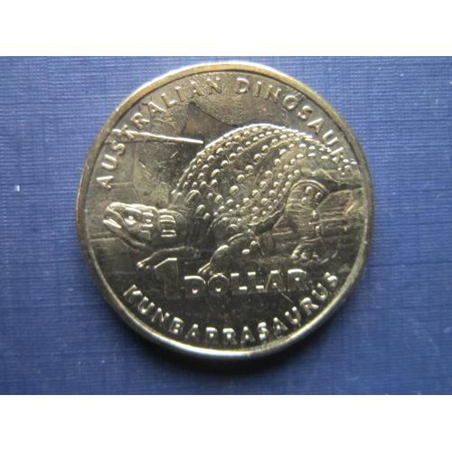 Монета 1 доллар Австралия 2022 фауна динозавры канберразавр