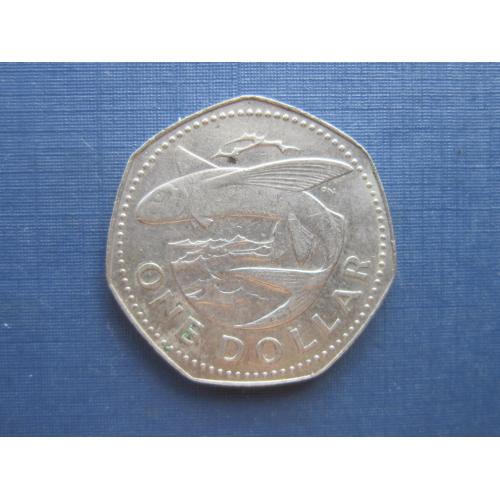 Монета 1 доллар Барбадос 1985
