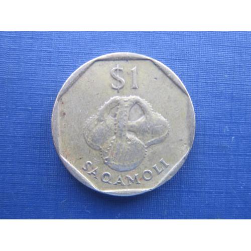 Монета 1 доллар Фиджи Британские 1995