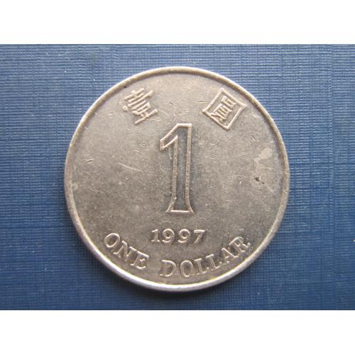 Монета 1 доллар Гонг-Конг Гонконг 1997