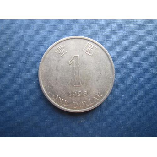 Монета 1 доллар Гонг-Конг Гонконг 1998