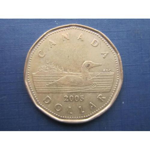Монета 1 доллар Канада 2005 фауна птица гусь