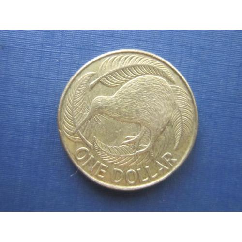 Монета 1 доллар Новая Зеландия 1991 фауна птица киви