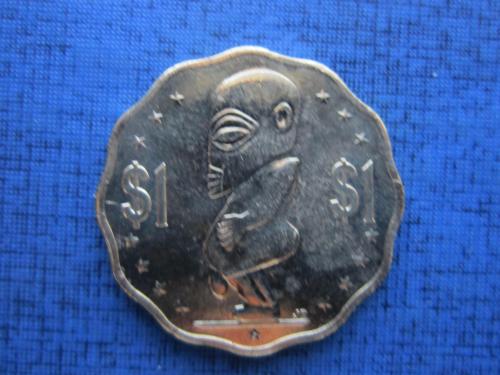 Монета 1 доллар Острова Кука Британские 2015 состояние